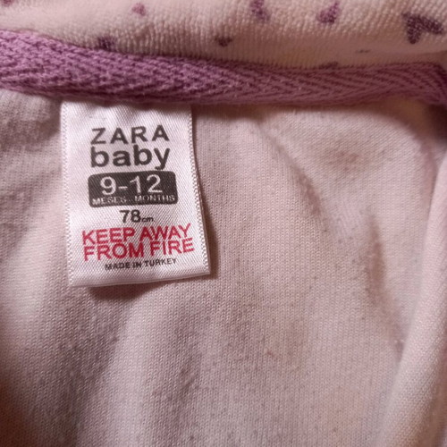 Zara fleece jacket used 9-12 months thin