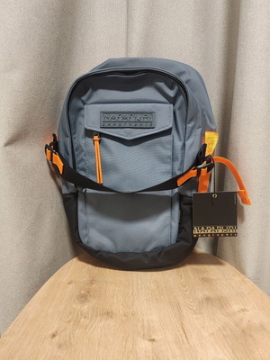 Napapijri H-Brume backpack new with tags, blue and orange