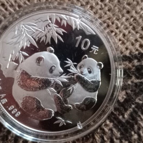 Chinese Panda Silver Coins 8 x 1 Troy Ounce Uncirculated