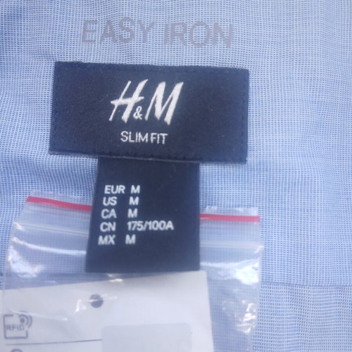 H&M Blue Shirt size M new, unused
