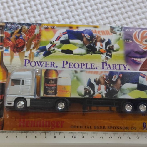 Henninger Beer Advertising H0 Truck Trailer like new