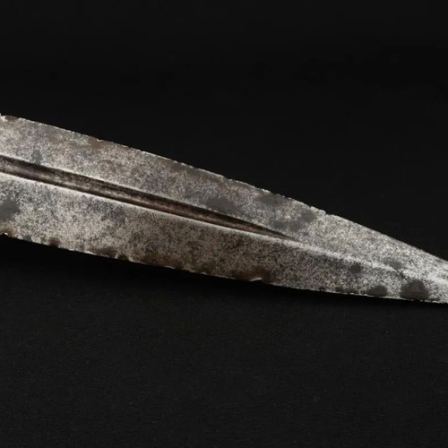 Caucasian Decorative Short Sword 1870, used, steel blade, bone handle
