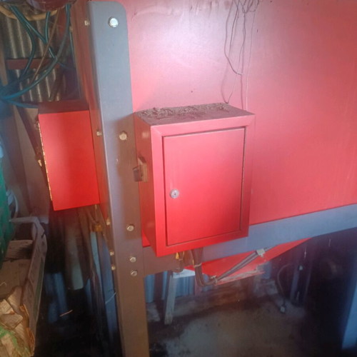 Radijator TKAN 80kW Biomass Boiler used with silo