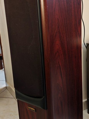 Crystal Audio Twin V6 floorstanding speakers, cherry