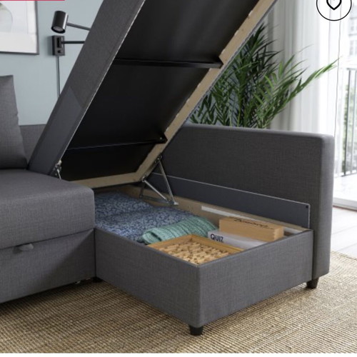 IKEA FRIHETEN corner sofa bed like new, grey