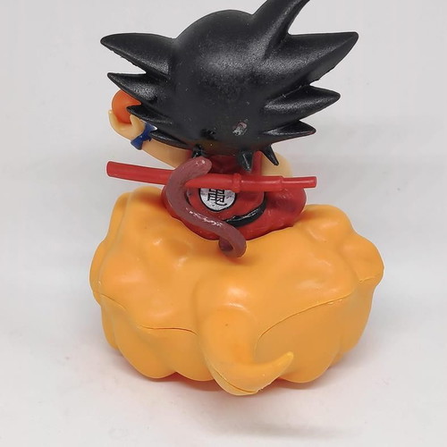 Dragonball Young Son Goku figure on Kinto-un flying cloud, 11cm