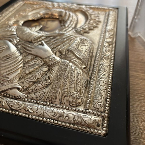 Silver icon of Panagia used, 950 silver