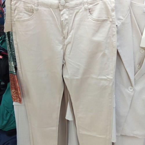Miss Good MG3773-5 women's pants new, beige, fabric