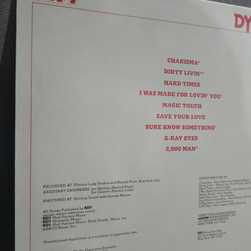 KISS Dynasty LP original 1979 Holland edition like new
