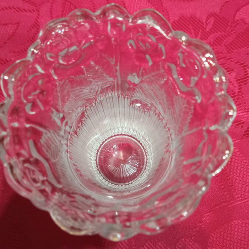 Vintage glass vase, 15 cm