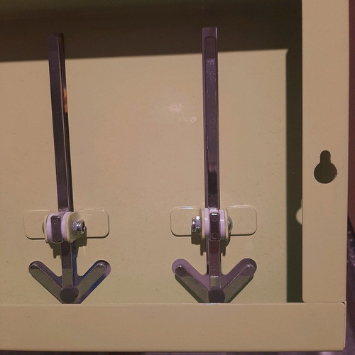 Coat rack new, metal, green color for clothes and jackets