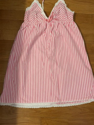 La Senza nightgown like new, pink striped, 100% cotton, size XL