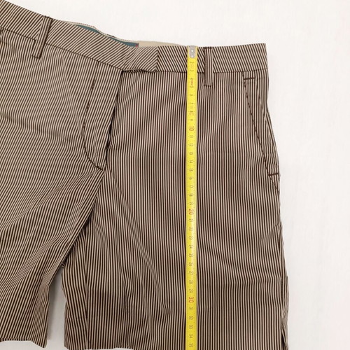 Slam women's shorts new, size S, beige brown striped