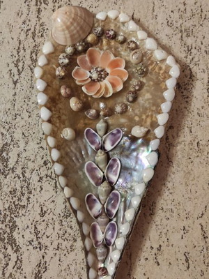 Decorative shell wall art handmade new
