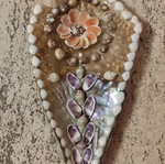 Decorative shell wall art handmade new