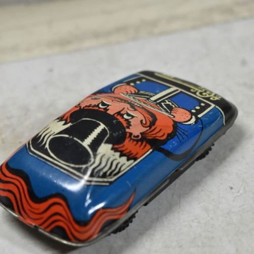 Tin wind-up toy car used, retro 50s