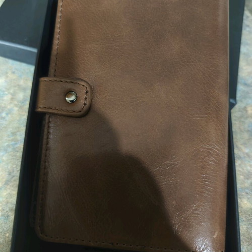 Boxer leather card wallet new, brown