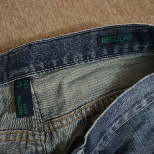 Benetton jeans like new, size M, blue