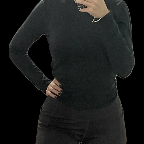 Stradivarius dark green turtleneck like new, size S