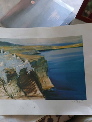 P Prekas E.A. drawing used, rare artwork by painter