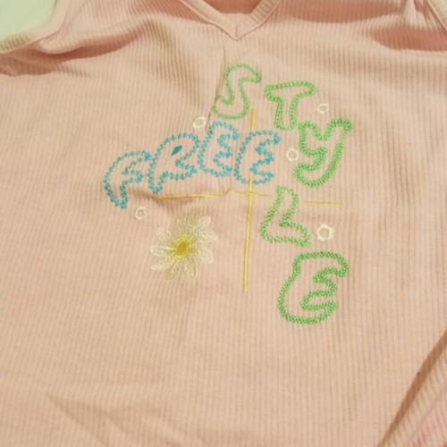 Pink sleeveless pajama top used