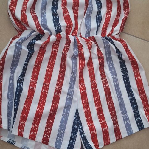 Shein colorful romper shorts, size M