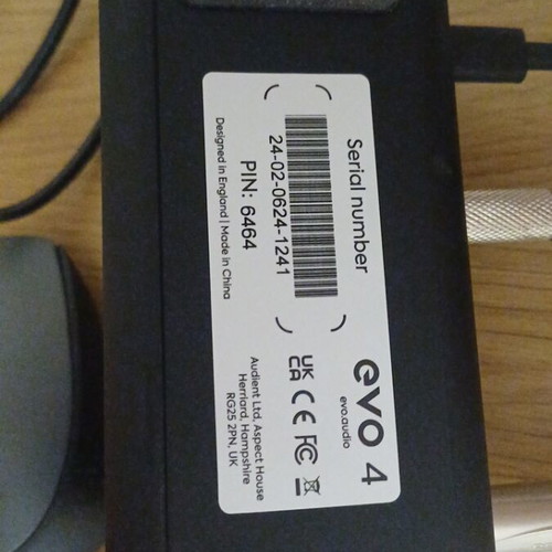 Evo 4 Audient soundcard