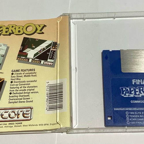 Amiga-Paperboy used, big jewel case with crack in case