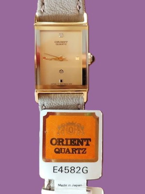 Orient Quartz women's watch new, gold color