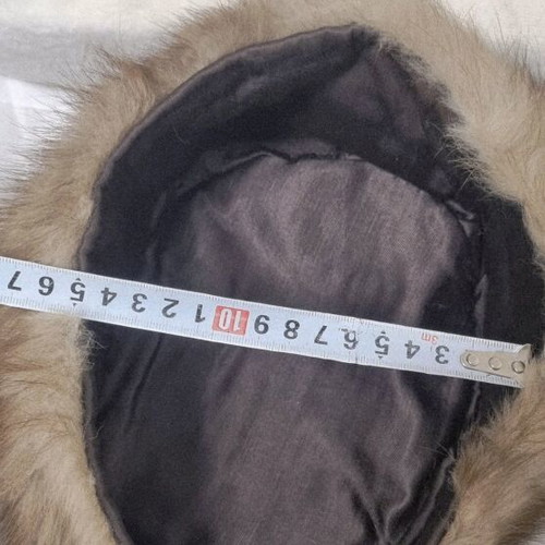 Mink coat and hat like new, size XL, beige