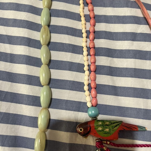 Necklace accessories with various elements like new, multicolor