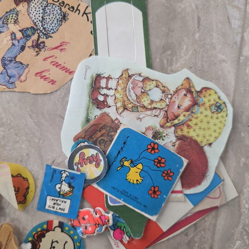 Old stickers used, assorted Snoopy and 3D designs
