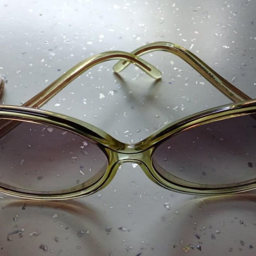 Pierre Leman sunglasses new, women's vintage, beige brown