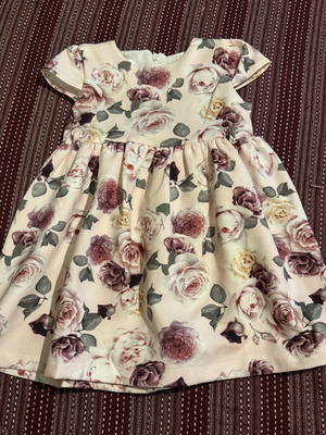 Floral dress new, pink