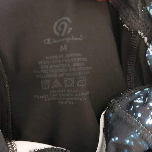 Champion women's leggings like new, black and blue, size M