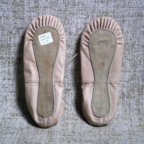 Soft Leather Sheddo Ballet Shoes Size 35 New Pink