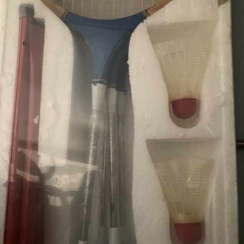 Badminton rackets vintage set of 4 new in packaging