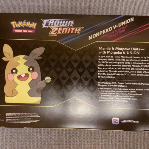 Pokemon TCG Crown Zenith Morpeko V-UNION Premium Playmat Collection new