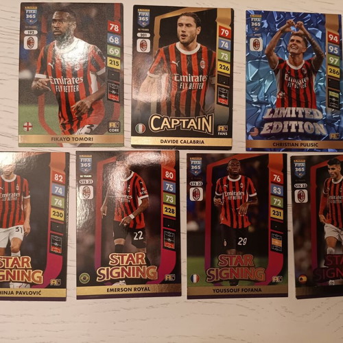 Adrenalyn XL 2025 Panini Milan Cards like new