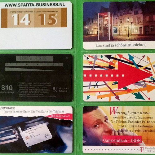 German phone cards used, pack of 49 pieces