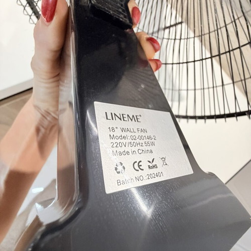 Lineme Wall Fan used, fully functional