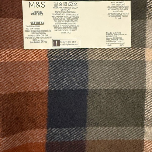 Marks&Spencer thermal scarf new with tags