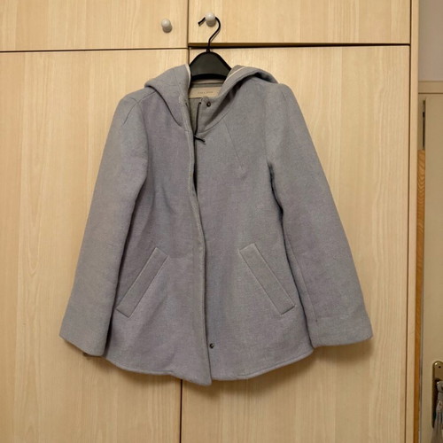Zara short coat light blue like new