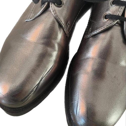 Brogue Oxford women's shoes silver used, size 38