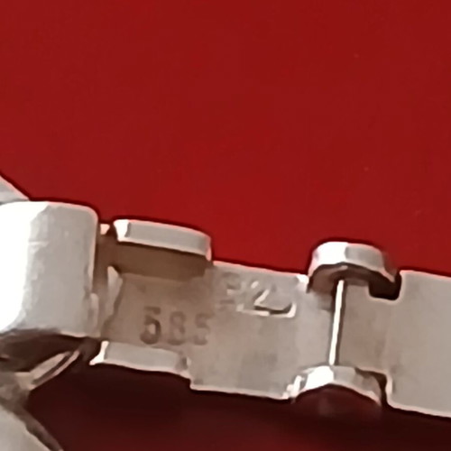 925 silver and 585 gold bracelet, 18 cm, 32 g, Follei Folli