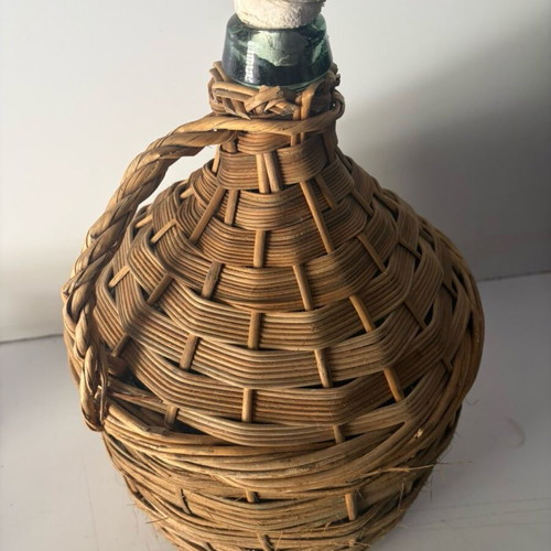 Damigzana used with protective cover and two plastic gifts