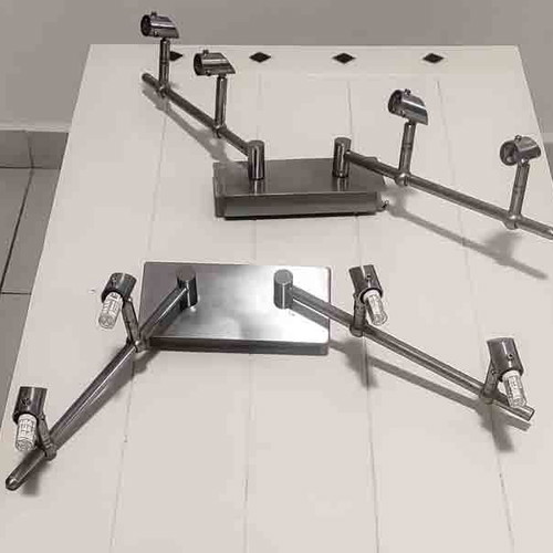 Ceiling lights used, set of two, 4 G9 bulbs each