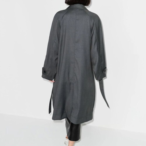 Low Classic grey belted single-breasted trench coat like new, size XS