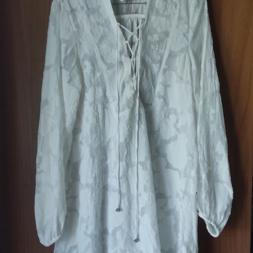 Summer transparent women's shirt H&M like new, white