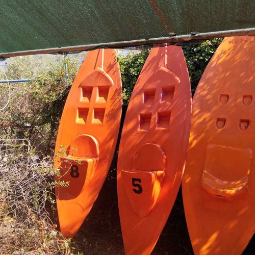 Canoe like new, orange, ideal for water activities